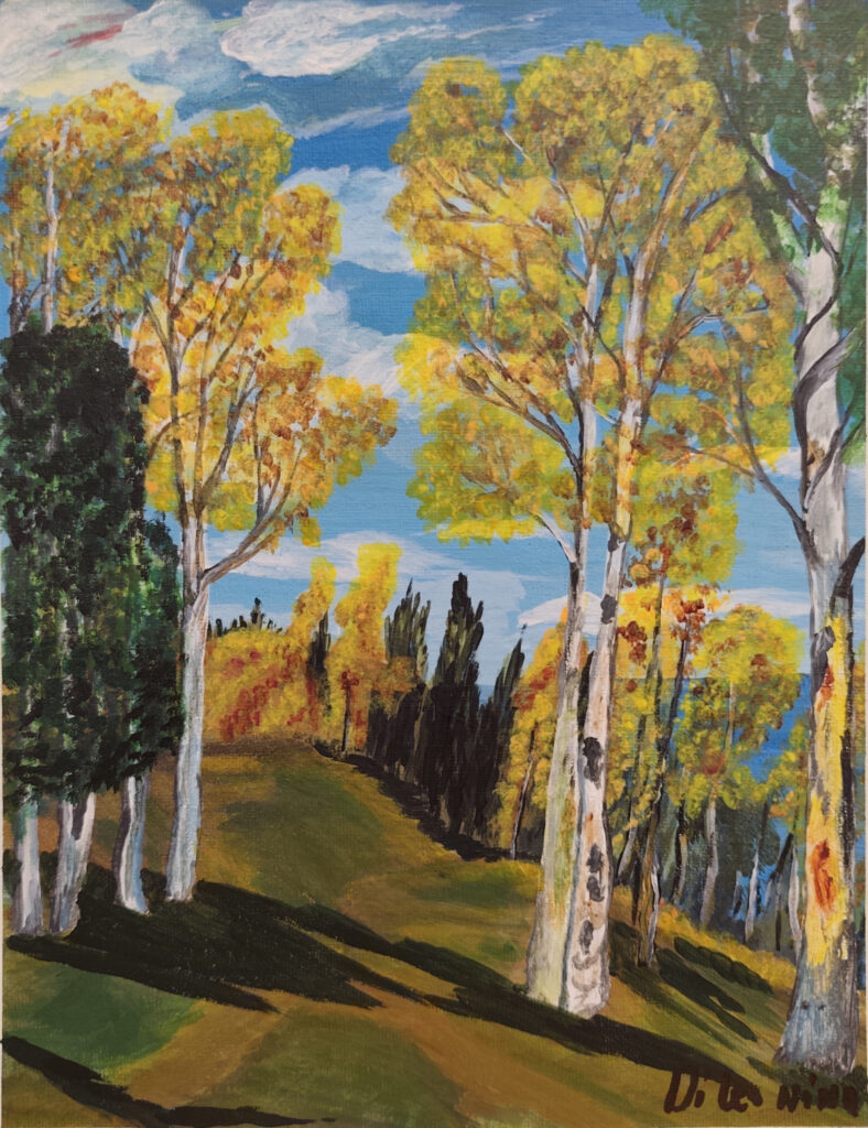 Arriva l'autunno - Cartone telato - 25x30 (2024)