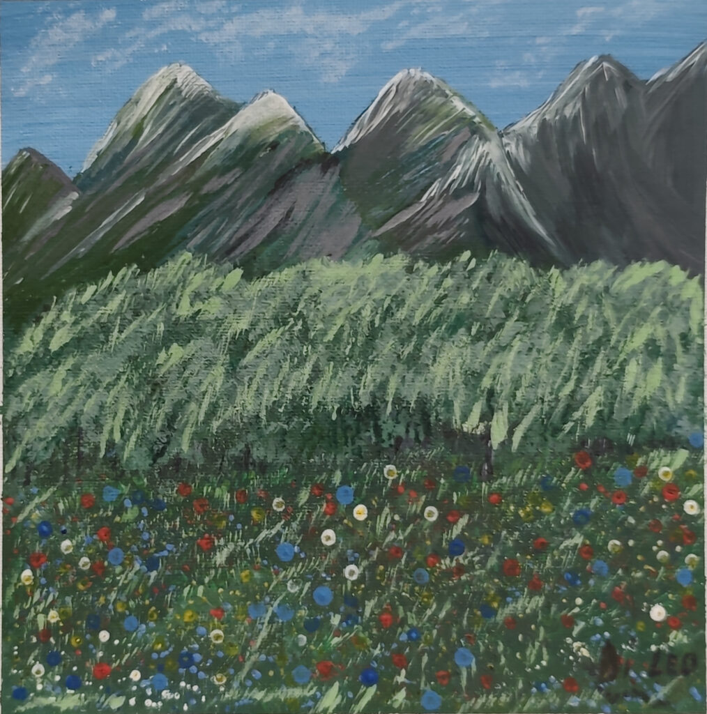 Primavera - Cartone telato - 20x20 (2025)