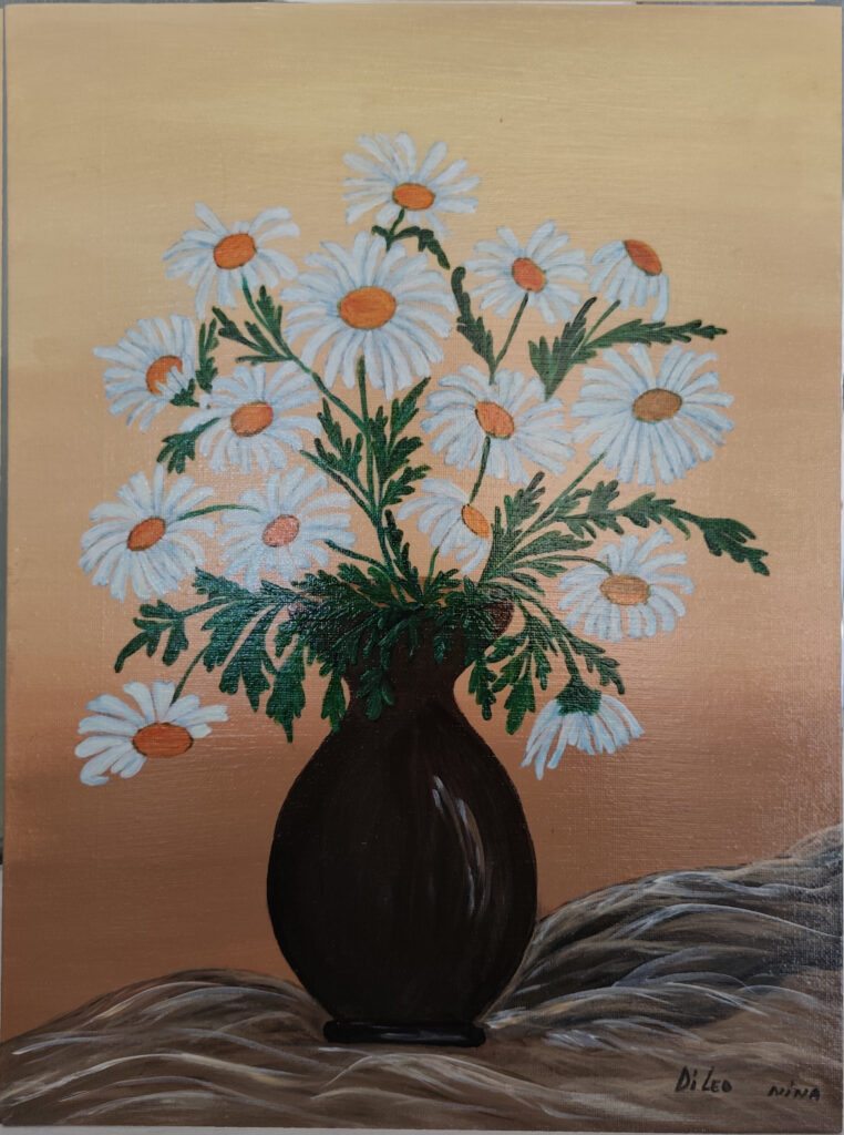 Margherite - Cartone telato - 30x40 - (2025)