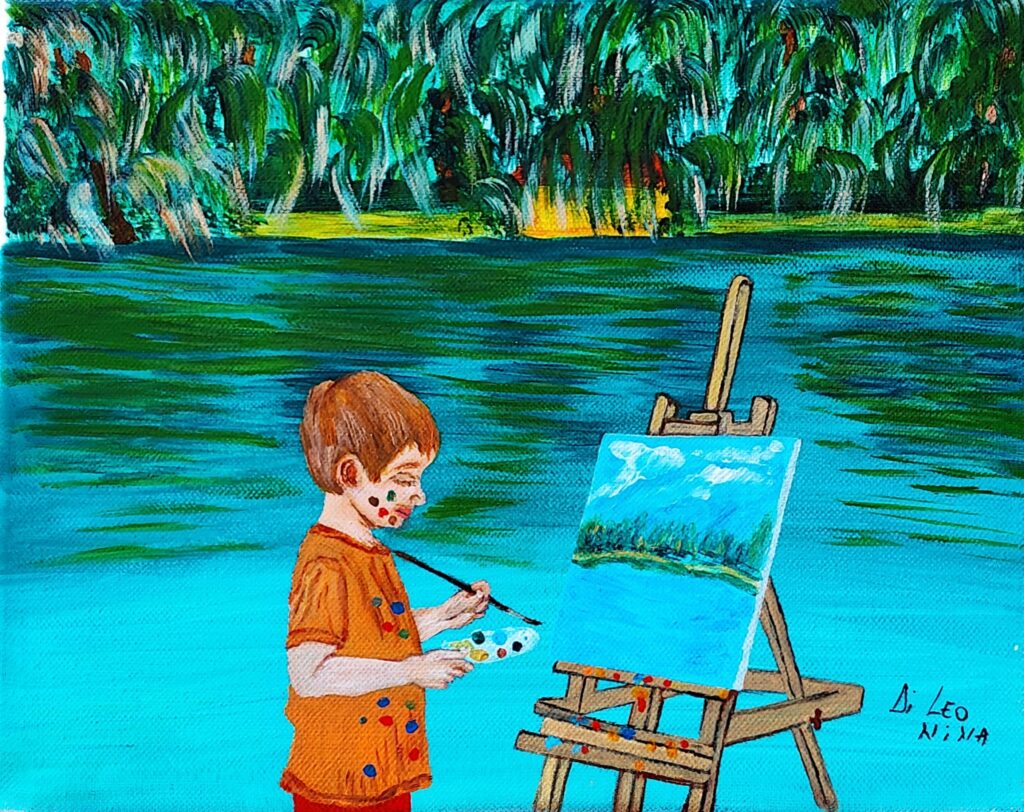 Artista Bambino - Tela - 24x30 - (2025)